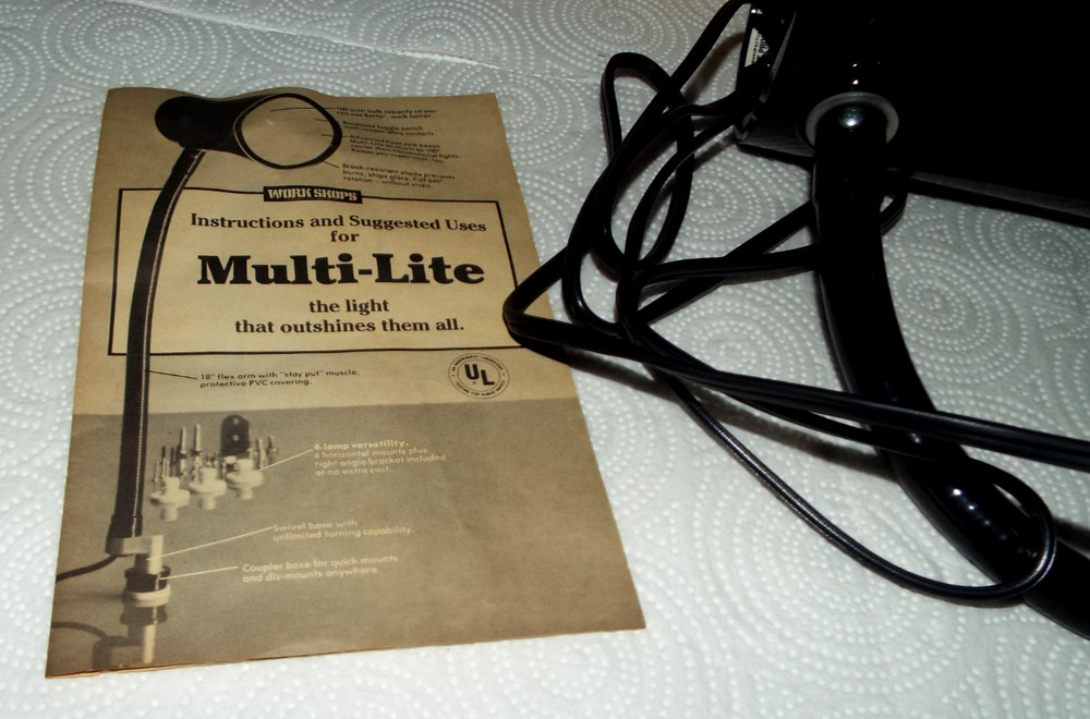 VINTAGE 1982 NOS WORK SHOPS MULTI-LITE DRI INDUSTRIES ORIGINAL BOX READ!!!