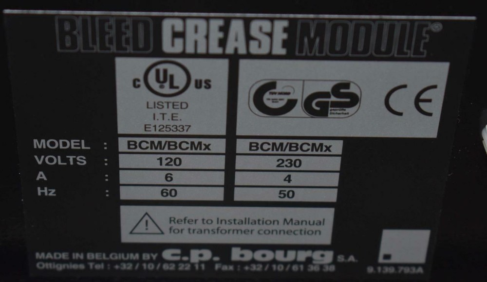 Bourg BCMx Bleeder Creaser Module ++