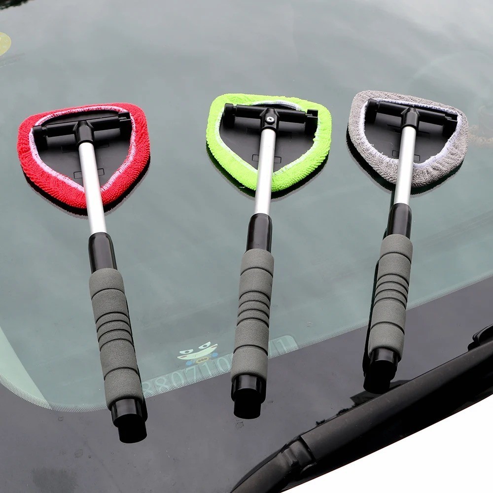 1 Pc Telescopic Car Window Cleaner Extendable Microfibre Windshield Brush Tool