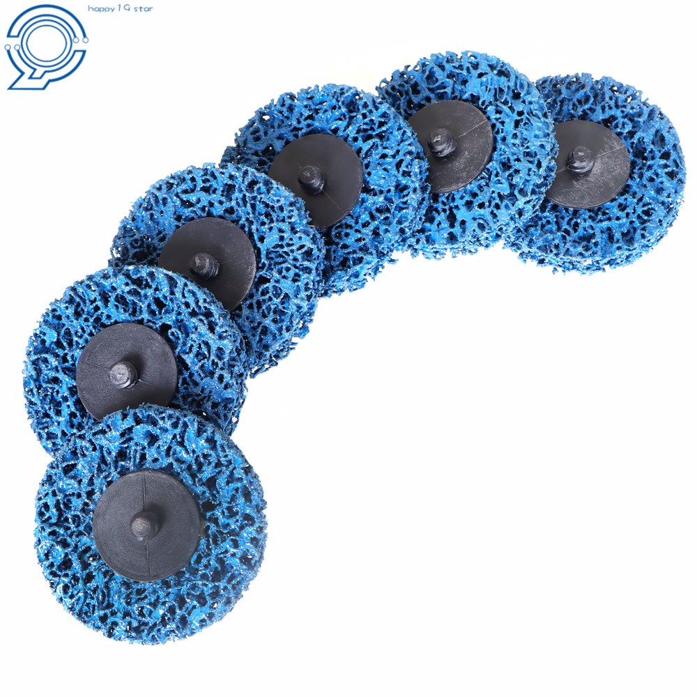 25 Pack 3 Inch Quick Change Easy Strip & Clean Discs For Paint Rust Blue