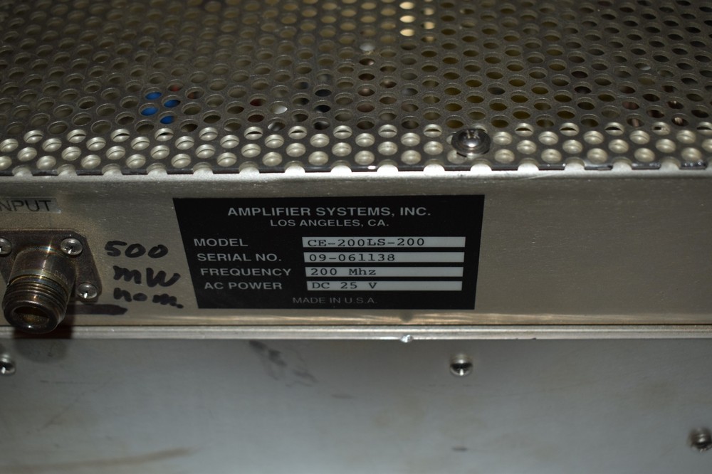 AMPLIFIER SYSTEMS CE-200LS-200 - 200MHZ AMPLIFIER (TZ29)