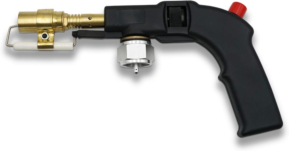 Self-Igniting Brass Propane Torch Nozzle - Comfort Handle for Easy Use