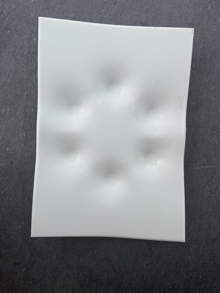 Modern White Textured Passover Ceremonial Seder Plate
