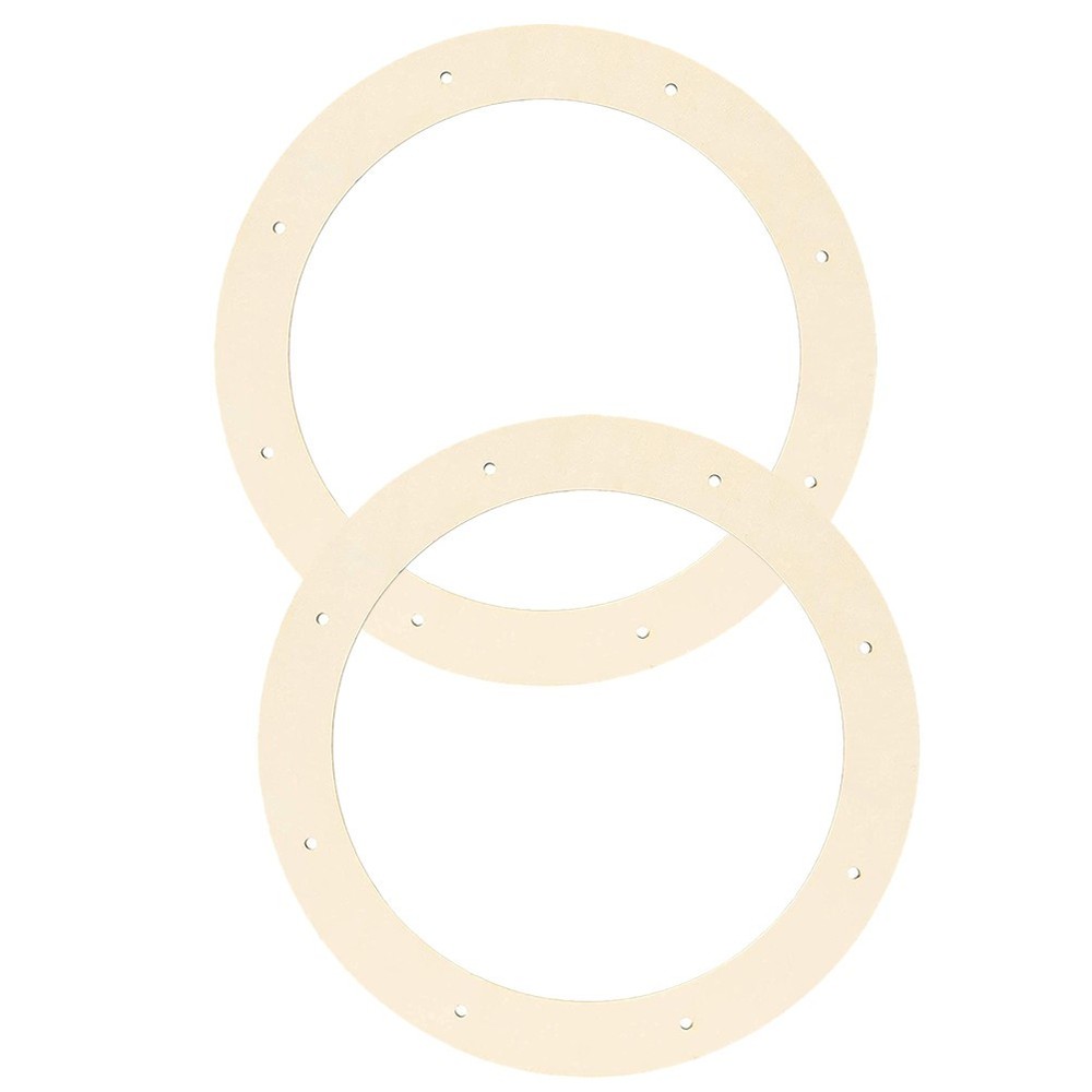 2 Pcs Wooden Wreath For Crafts Frames Practical Wreath Making
