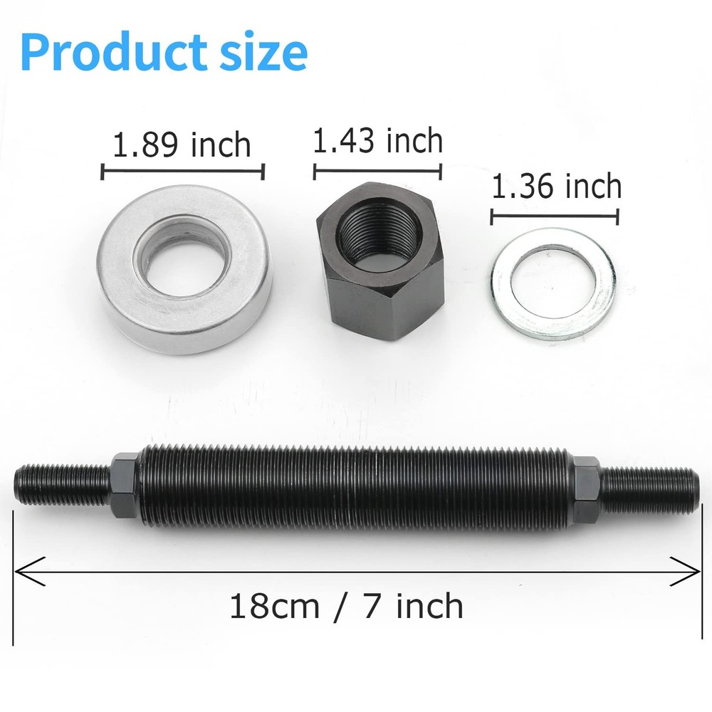 Harmonic Balancer Installation Tool Compatible with Chevy SBC BBC Cranks