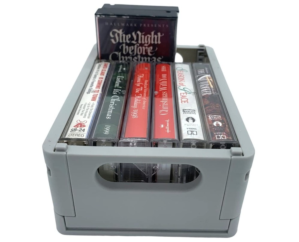 RecordHappy Cassette Tape Storage Box Organizer – Collapsible Holder Display ...