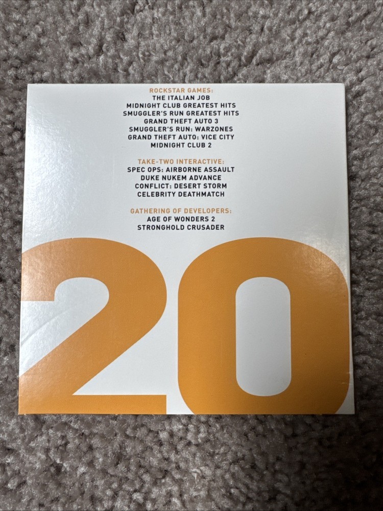 Take-Two interactive Product Catalog And press kit 2002