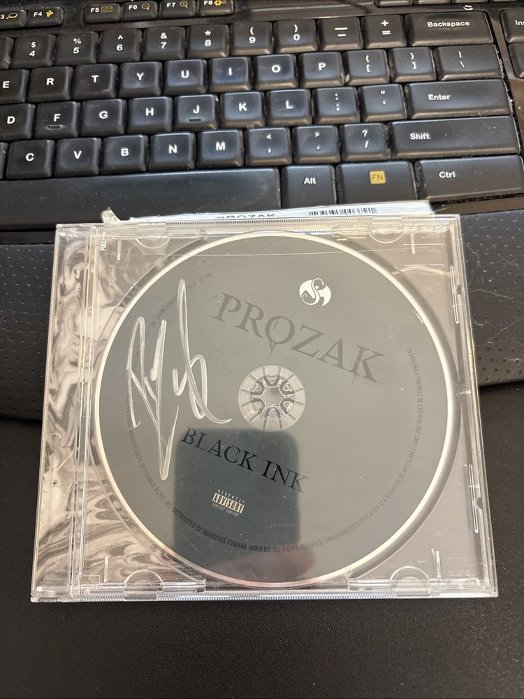 Prozak - Black Ink - Autographed - CD - RARE  signed CD only