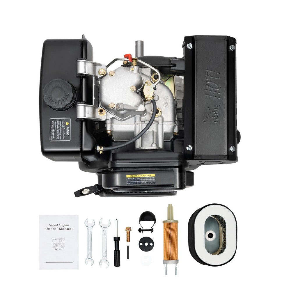 186F 10HP Engine 4Stroke Single Cylinder 418CC Forced Air Cooling Machine