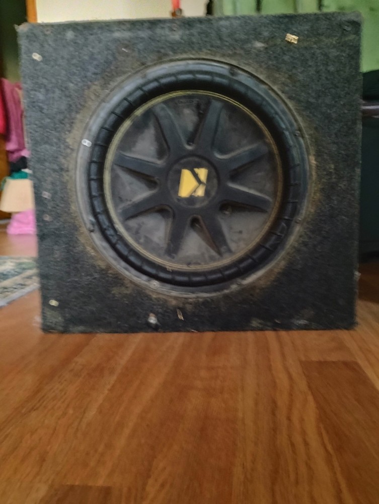 Kicker CompC 12" Subwoofer 4 Ohm SVC in Single Ported Enclosure