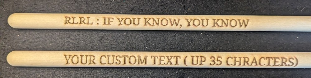 Customized Drumsticks Personalized Engraved Drum Sticks 1PAIR Gift for Musician 