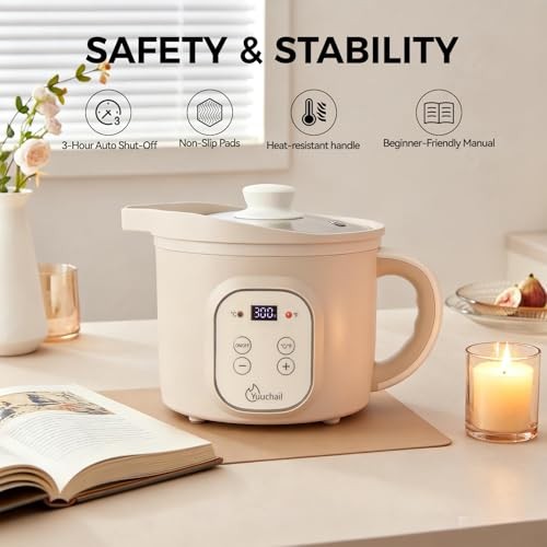 1.6QTs Electric Wax Melter with Digital Display, Precise Temp Control