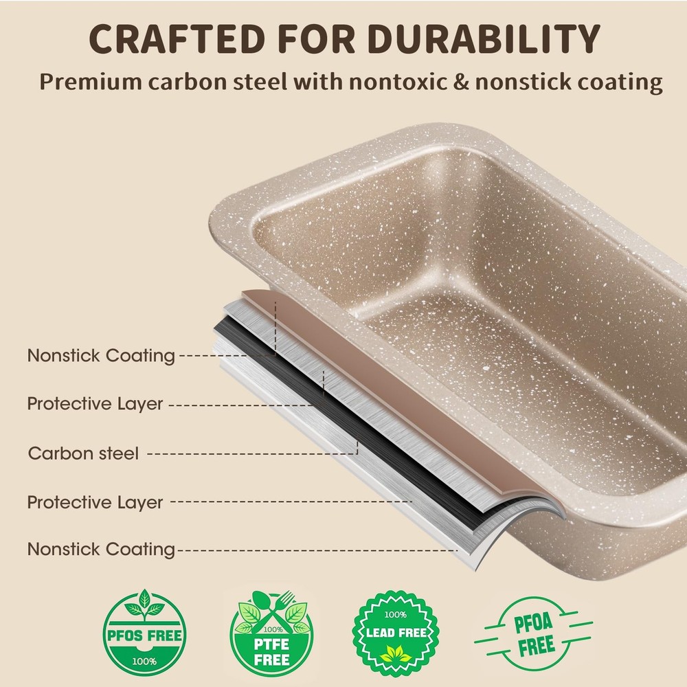 10-Piece Baking Pans Set, Bakeware Sets Nonstick, Baking Set for Oven Cooking...