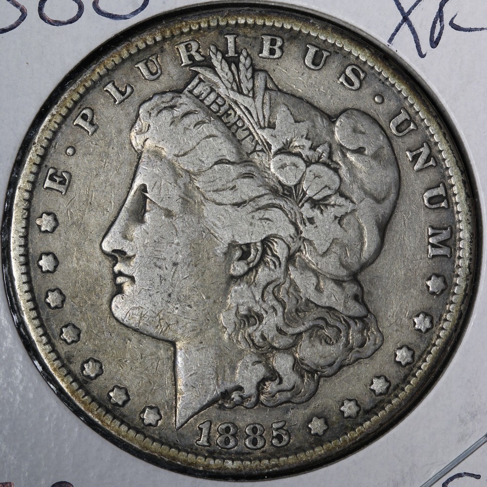 1885 Morgan Silver Dollar XF E217 IR