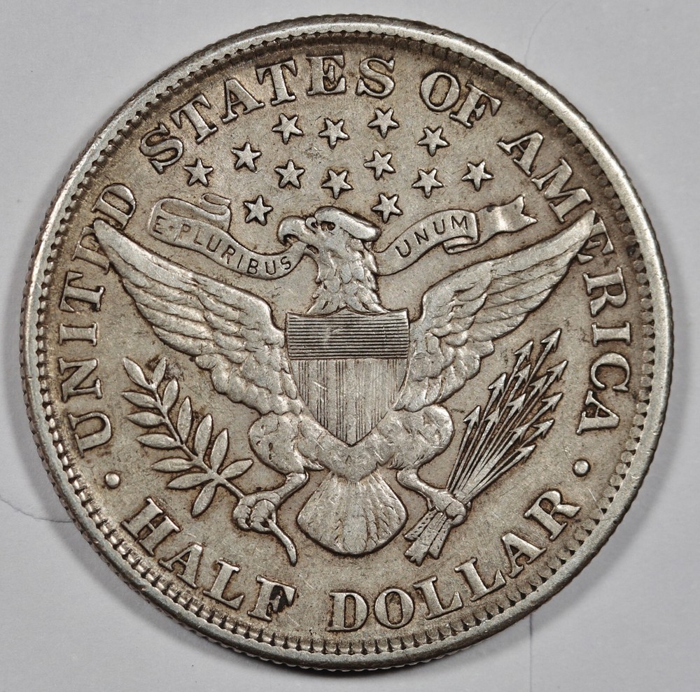 1904 Barber Half. Natural Uncleaned. Sharp XF. 198568