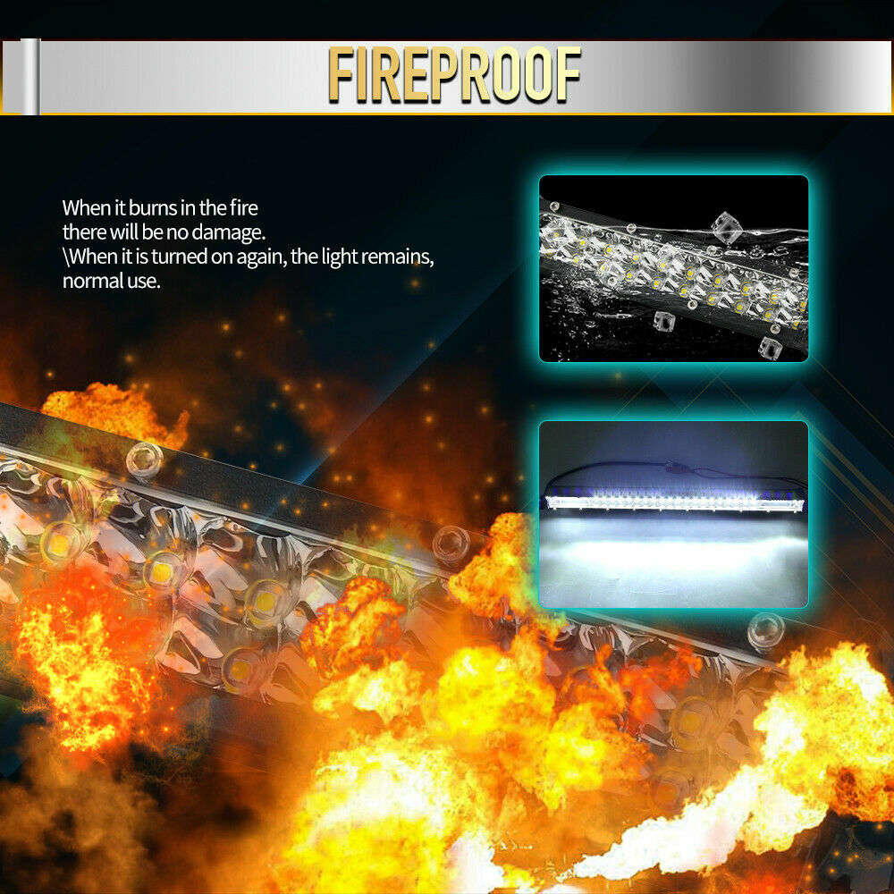 Super Rectangular Marine 7'' LED Pontoon Docking Work Light Boat Bar Head Light