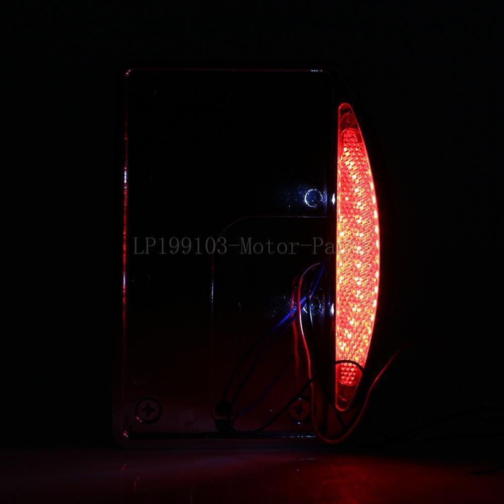 Chrome Side Mount License Plate Bracket For Harley-Davidson Softail Deuce FXSTD