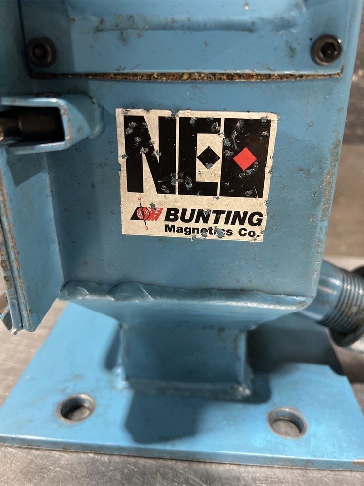 Bunting Magnetics Co. Material Hopper Bin. Used Surplus