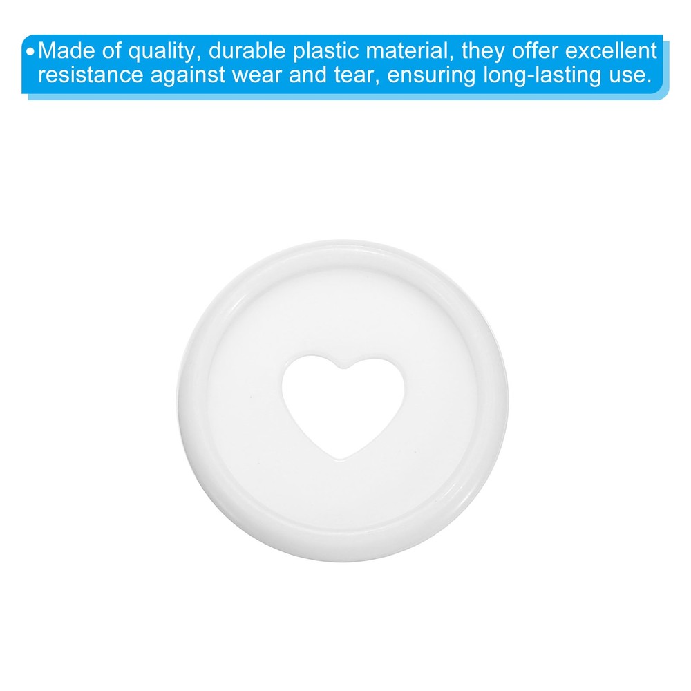 24mm Book Binding Discs 22pcs Discbound Expansion Discs Heart, White