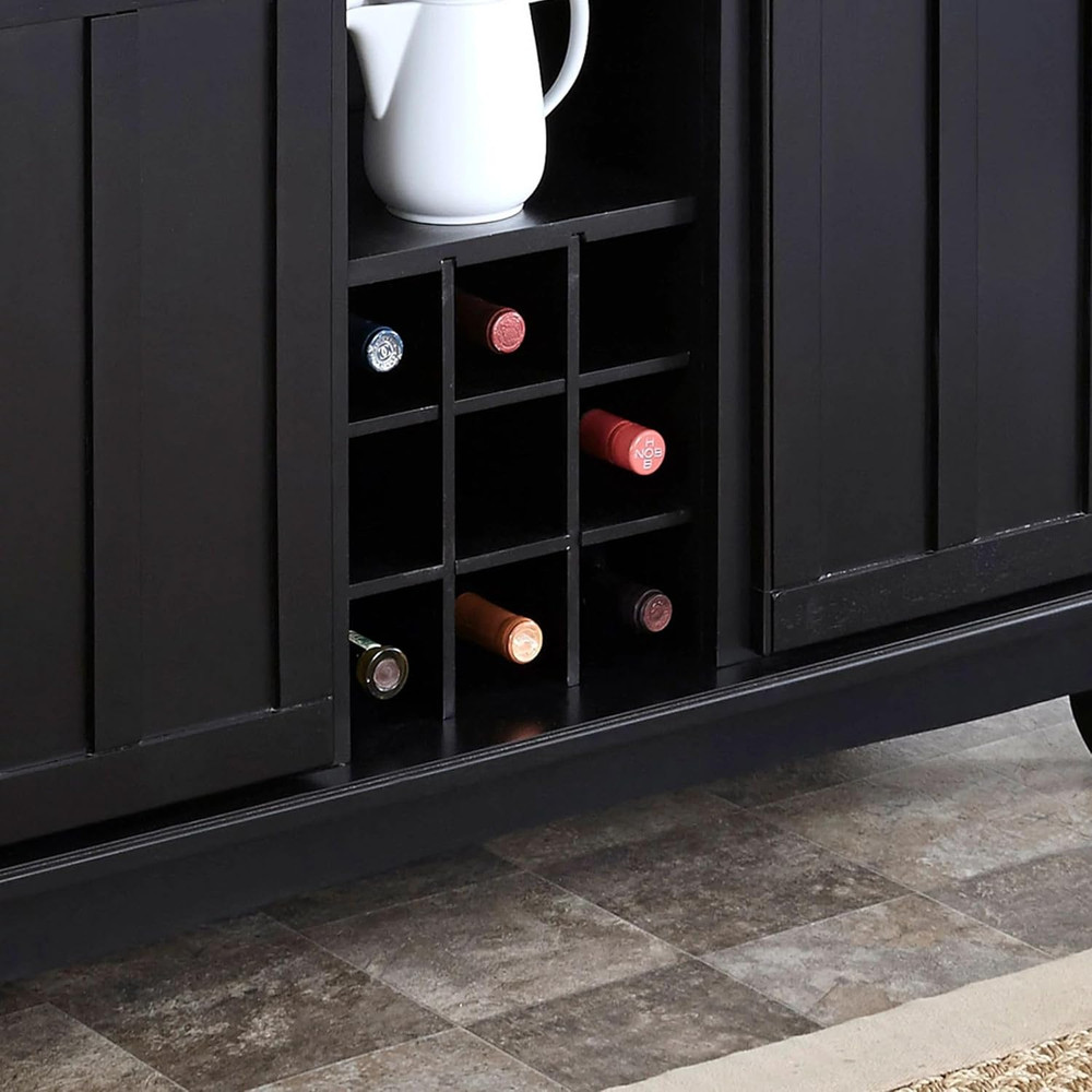 Server Sideboards-Buffets-Credenzas, Black