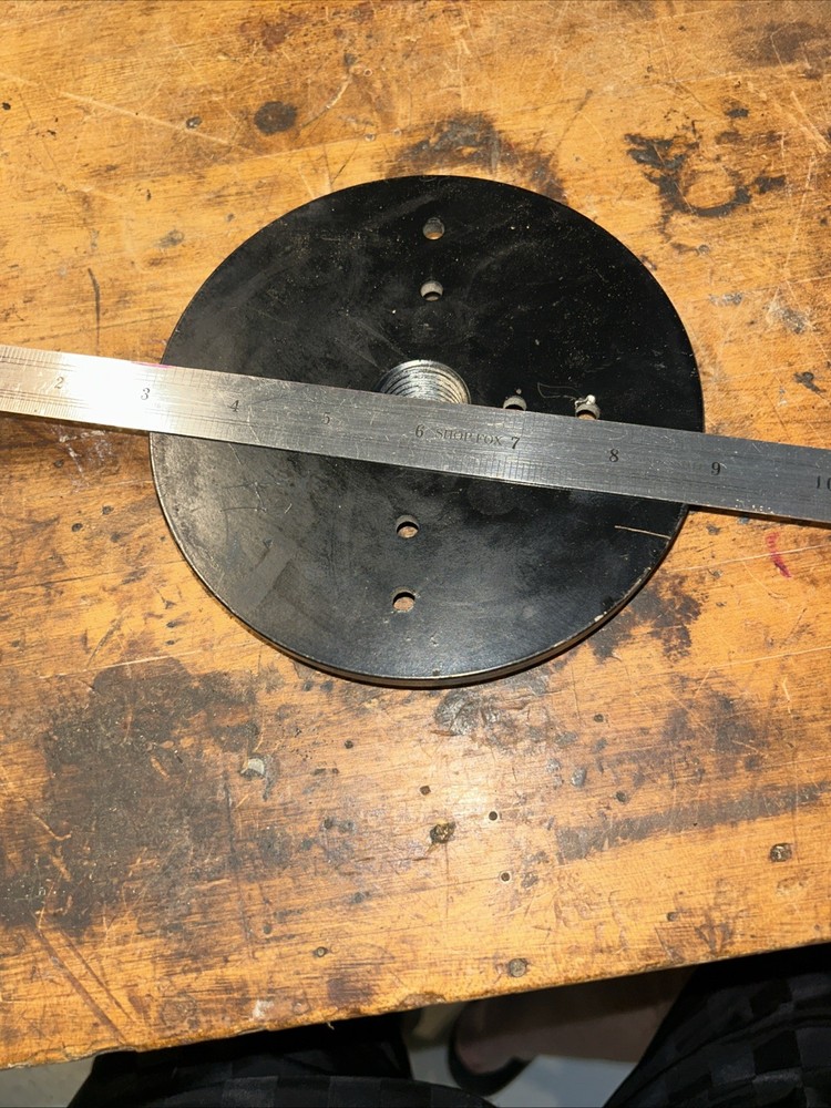 6 In Faceplate With 1 X8 Tpispindle Thread NOS