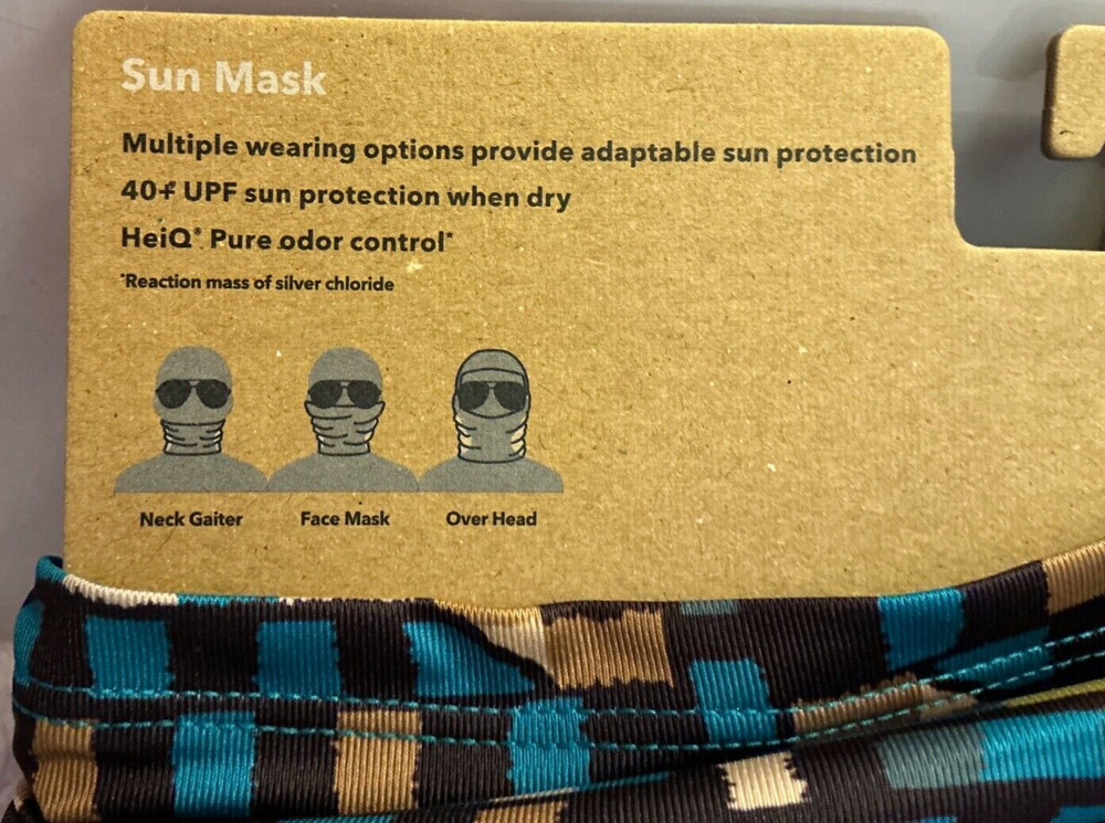 Patagonia Fitz Roy Patchwork: Belay Blue Sun Mask NWT