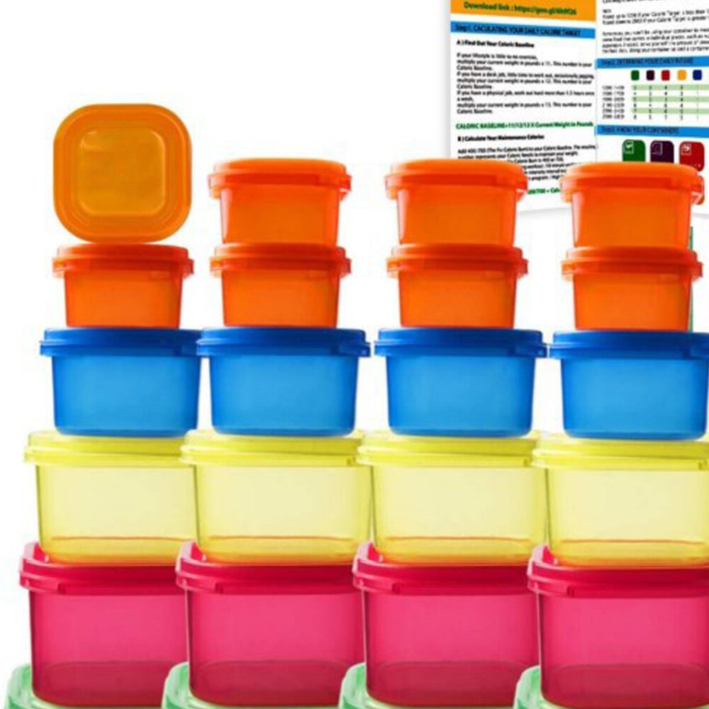 US 14 pack 21 Day Fix Portion Control Containers Kit Beachbody Meal Plan