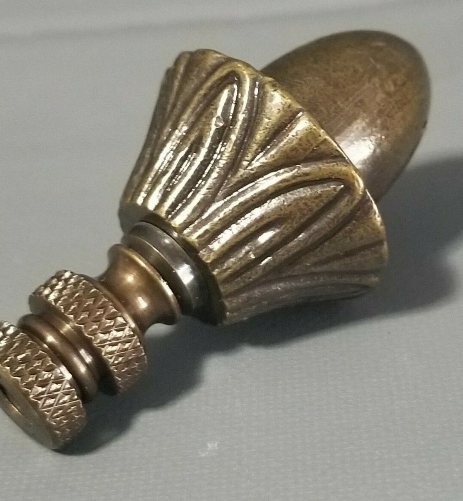Smooth top Budding Knob Solid Antique Finish Bronze Lamp Finial 2.5'' High #A61