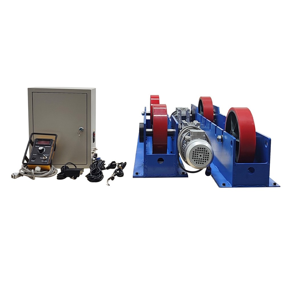 220V 3-Ton Double Power Line-control Welding Turning Roller Welding Bench