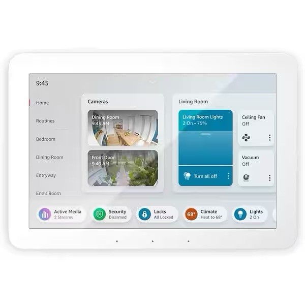Amazon Echo Hub 8" Smart Home Control Panel with Alexa White Model G6A87E NEW