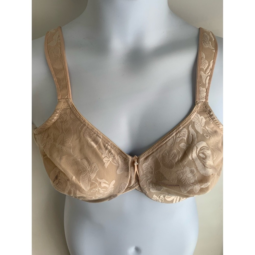 Wacoal Beige Lace Full Coverage Underwire Bra 44C
