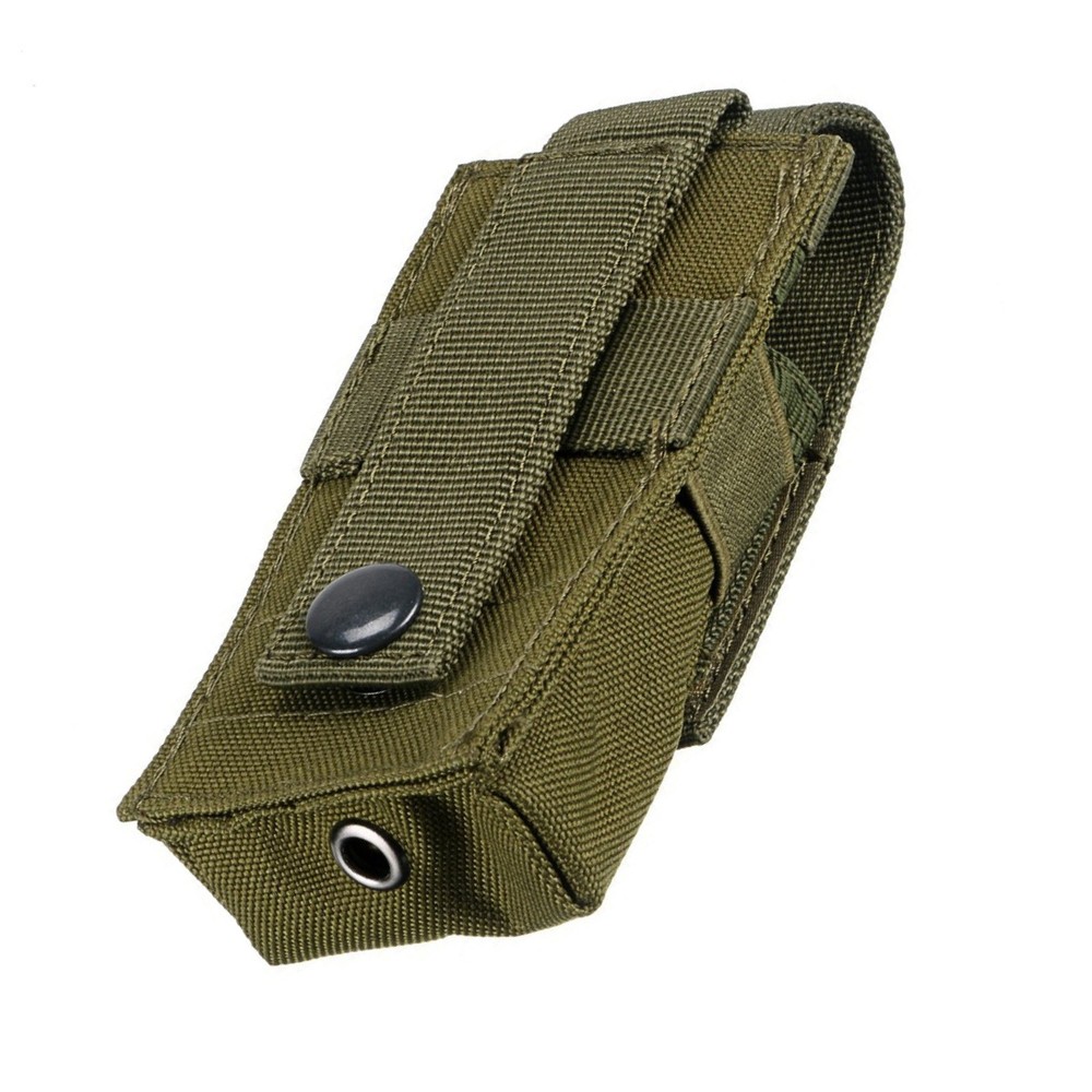 Green Nylon Tactical Tools Pouch Flashlight Small Phone&Tool Holder Carry Case