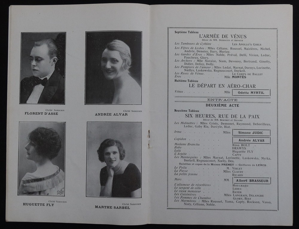 Program 1904 Theatre APOLLO Opéretta Art Deco Style