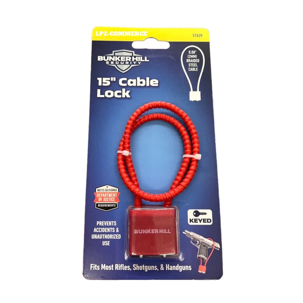 BUNKER HILL SECURITY 15 in. Cable Gun Lock