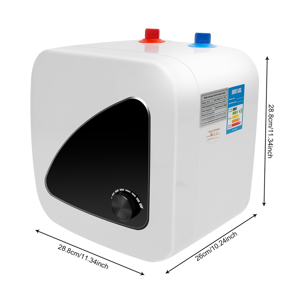 8L Mini-Tank Electric Hot Water Heater for Kitchen Bathroom 1500W Watt 110V New