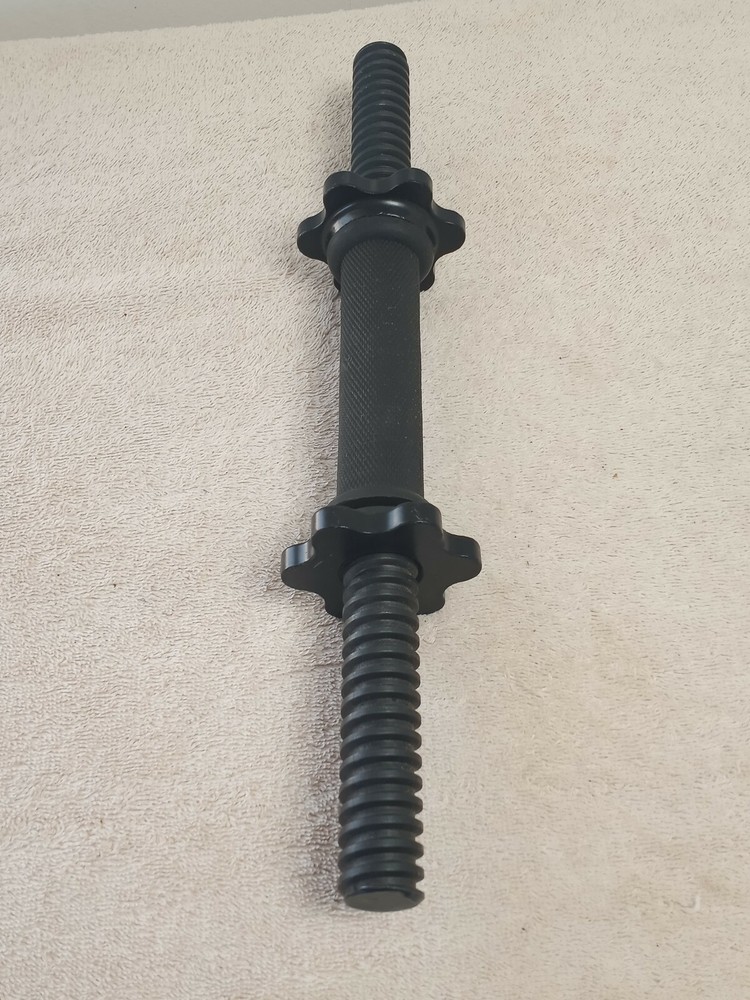 14" Barbell Regular Threaded Dumbbell Handles, Black 1 Pc