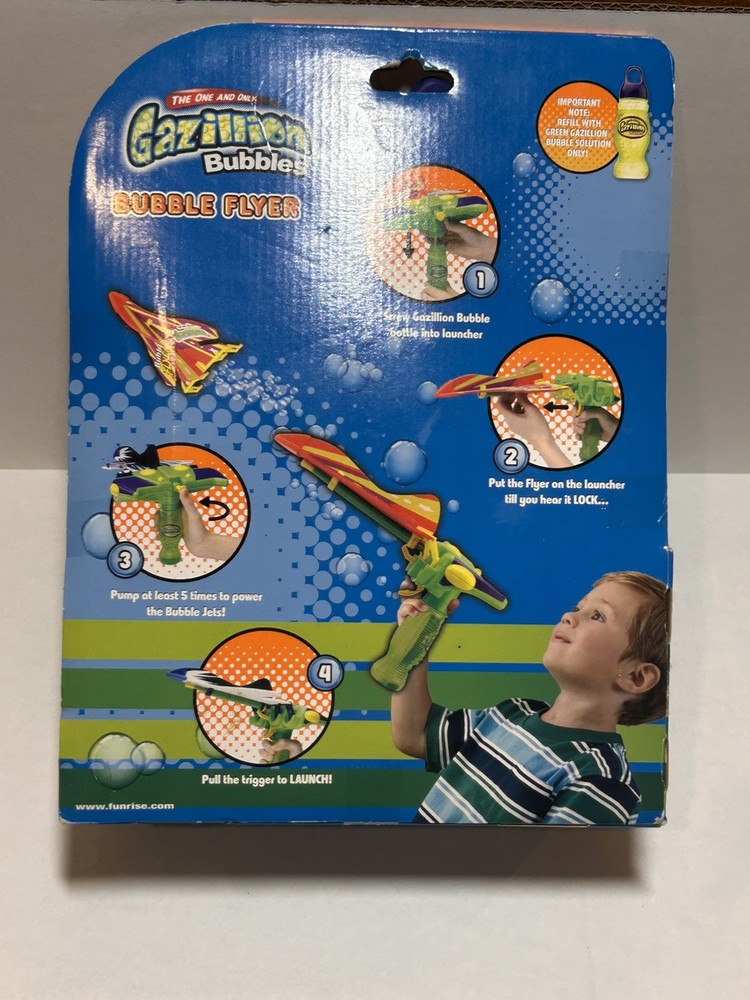 NEW - Gazillion Bubbles Bubble Flyer AWARD WINNING SUPER SOLUTION!
