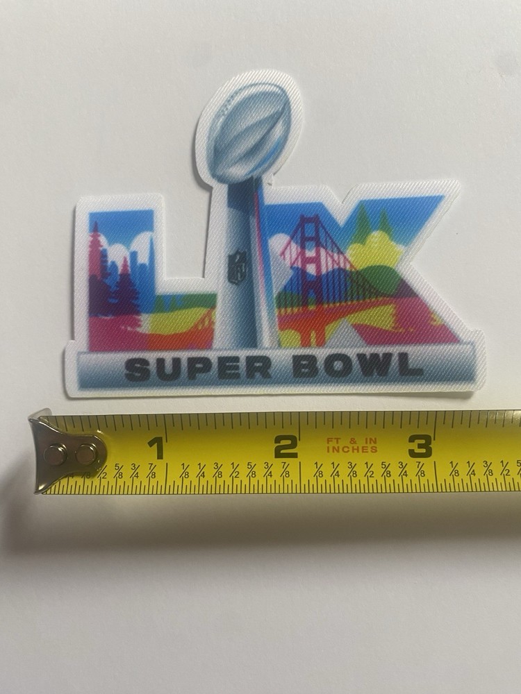 Super Bowl Patch Iron On Garment Patch. 3” x 3”