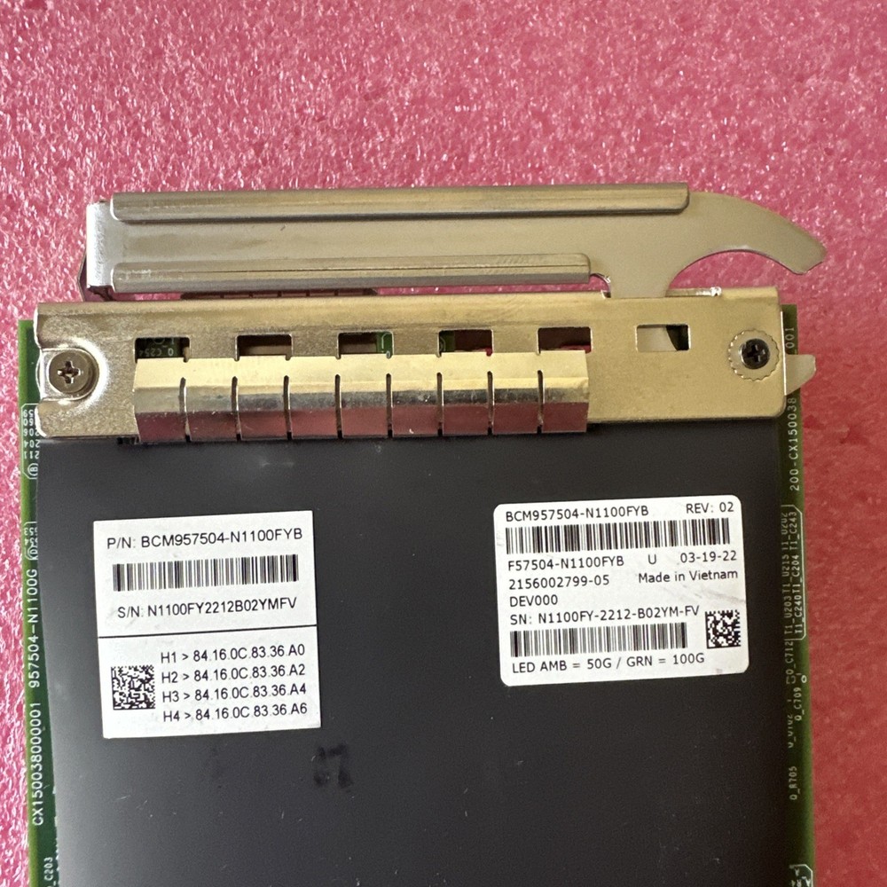 Broadcom 57504 100GB 1-Port QSFP56 Network Adapter BCM957504-N1100FYB