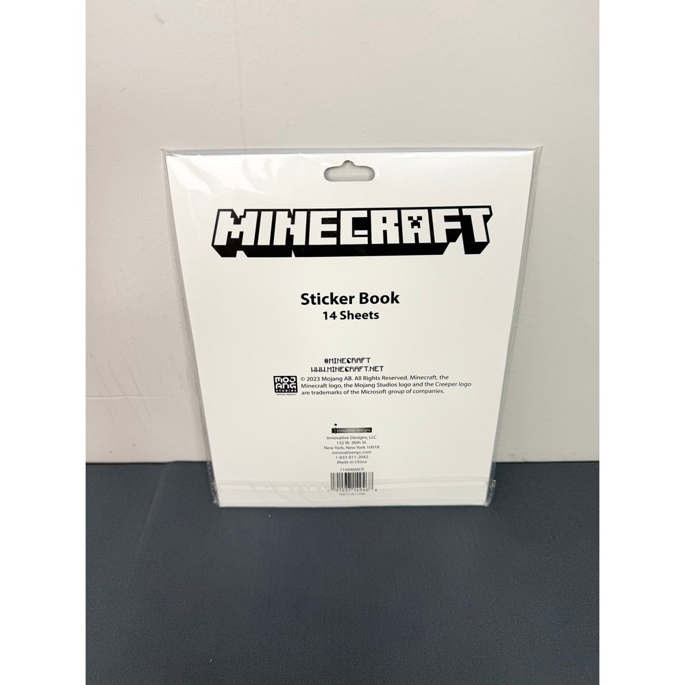 Minecraft Sticker Book 14 Sheets NEW SEALED