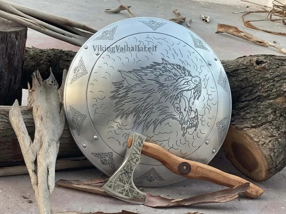 Viking Shield - Wolf Shield - Warrior Shield Ancient War Shield