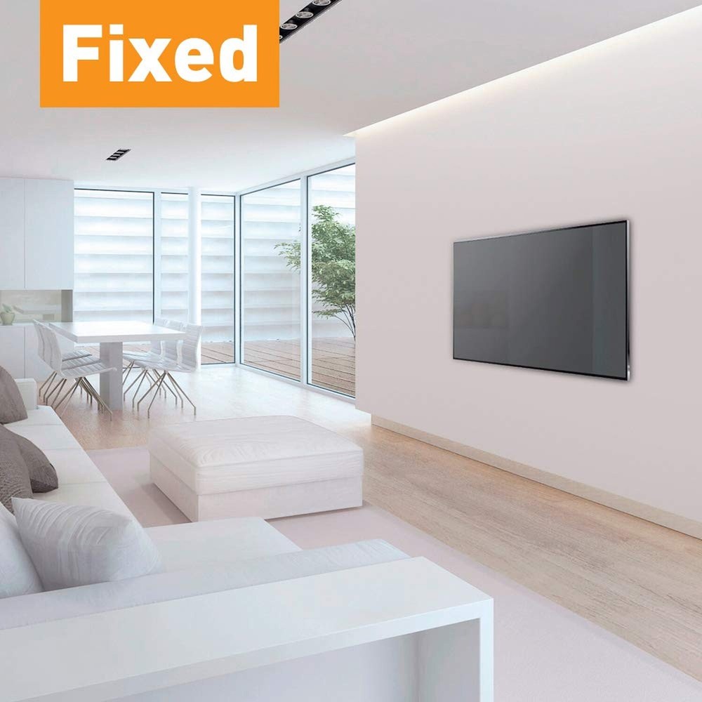 Barkan TV Wall Mount, 19-65 inch Fixed, Flat/Curved Screen Bracket, Holds up ...