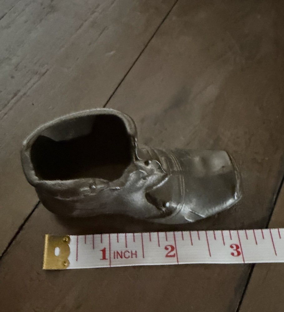 Peerage England Brass Boot Match Holder Striker Fireplace Decor Heavy