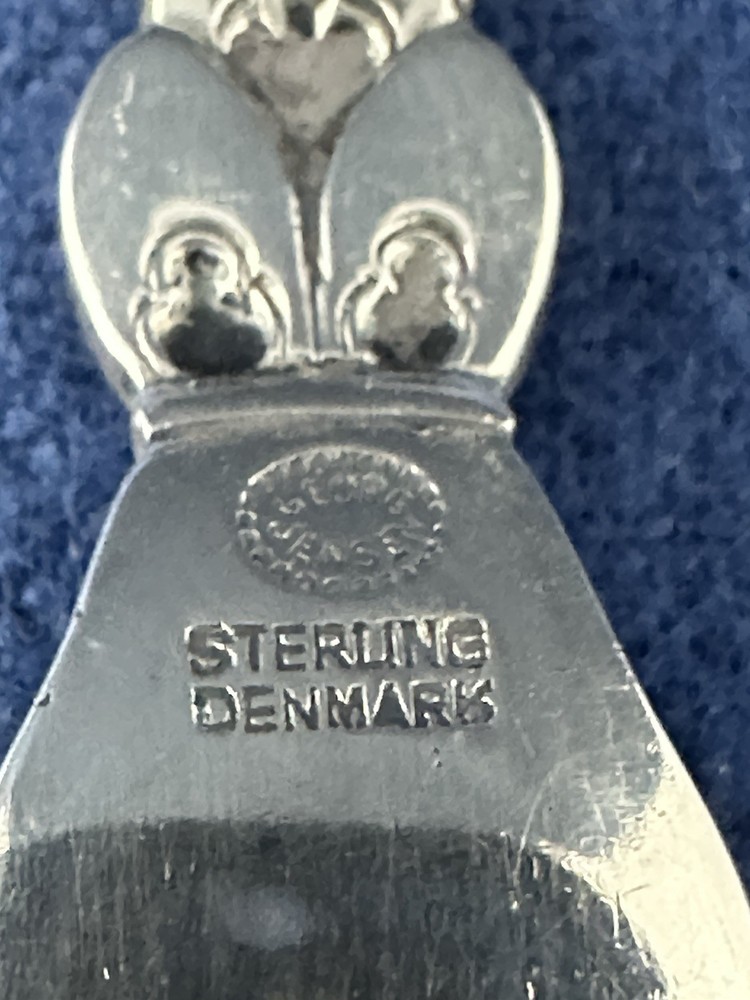 DANISH STERLING GEORGE JENSEN CACTUS LEMON FORK NO MONO