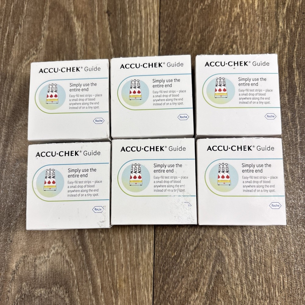 Accu Chek Guide Diabetic Test Strips - Box of 50 - 6 Boxes