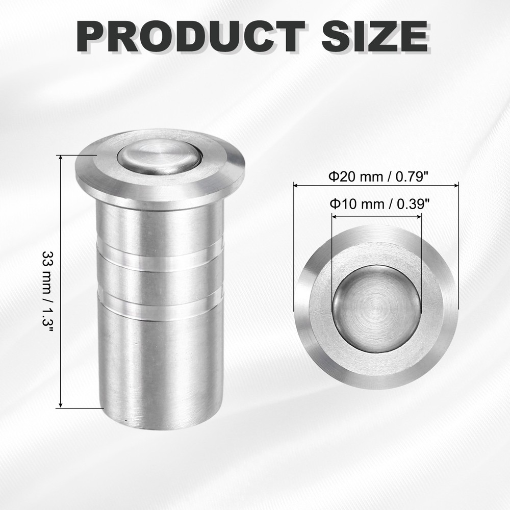 0.39" Door Latch Dust Protector, Dust-Proof Sliding Lock Insert, Silver