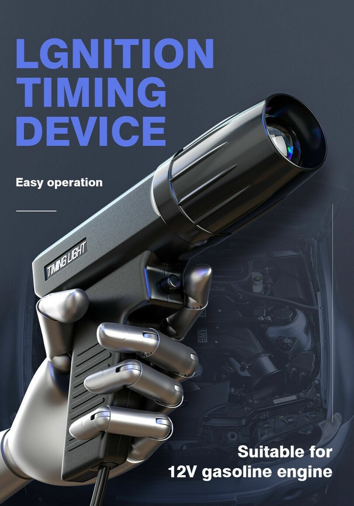 12V Petrol Engine Timing Light Gun Ignition Timing Detector Strobe Tool