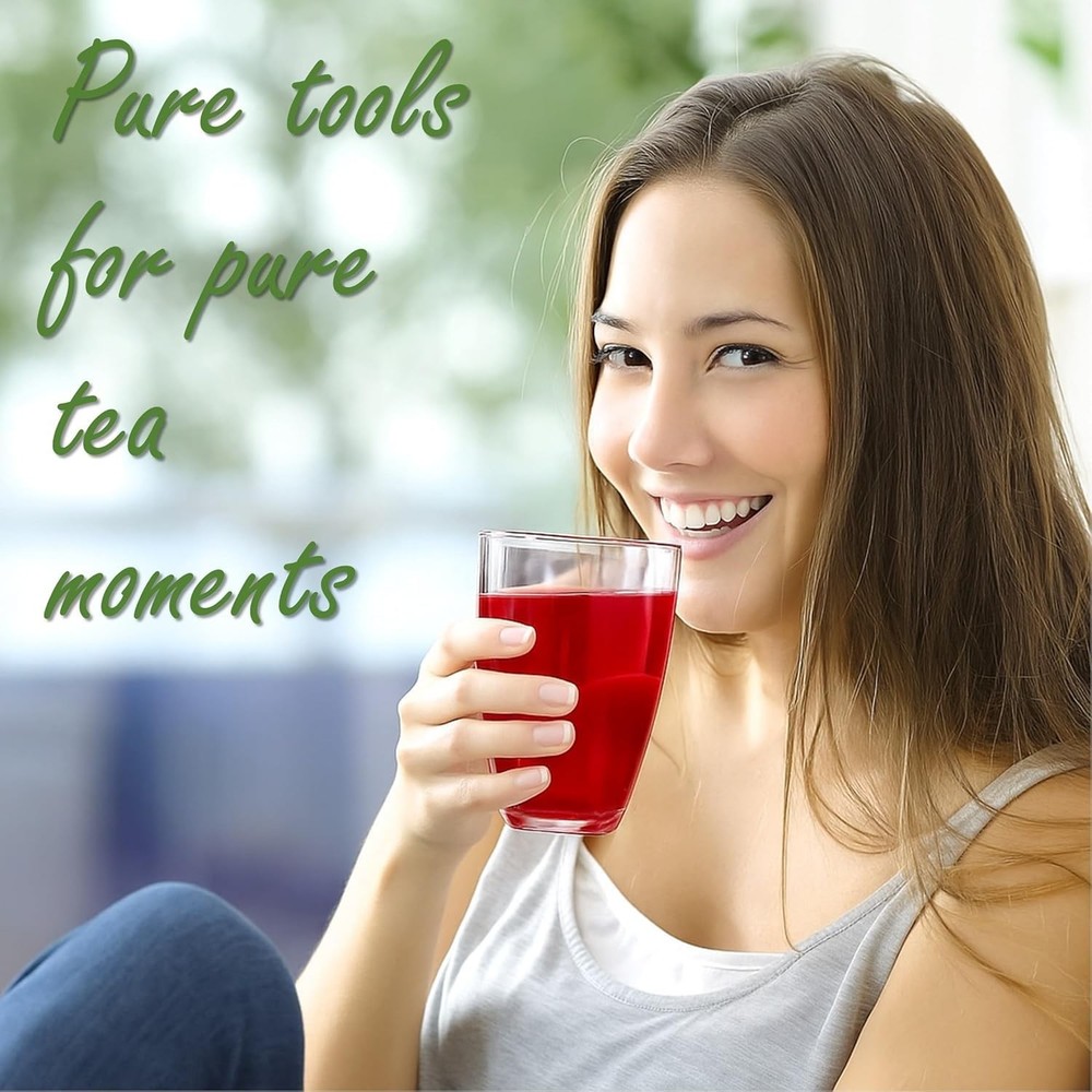 400PCS Disposable Tea Filter Bags Drawstring Biodegradable Loose Tea Sachets