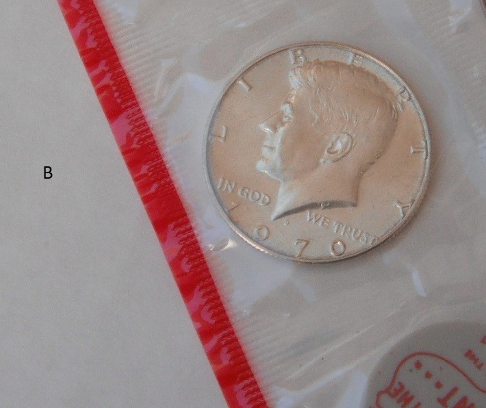 3 Mint Sets-1970 US government issue-includes scarce 1970-D half--part silver
