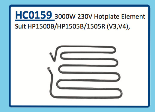 3000W 230V HOTPLATE ELEMENT HP1500B/HP1505B/1505R (V3,V4) HC0159